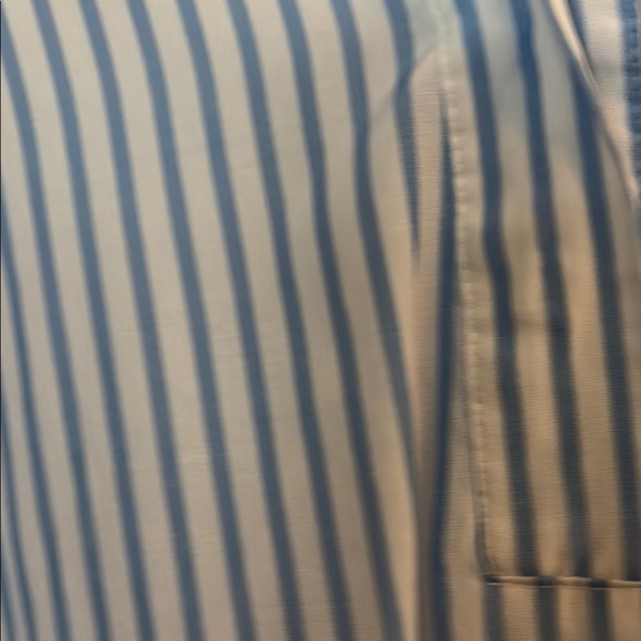 Apt. 9 Blue and White Striped Blouse - Picture 3 of 4